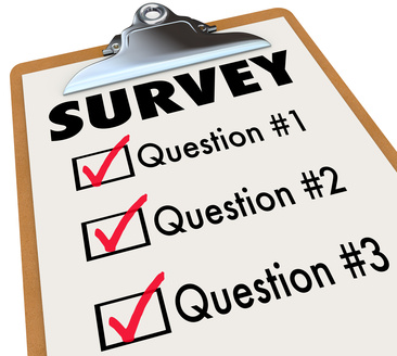 Survey Word Checklist Clipboard Polling Customers Feedback