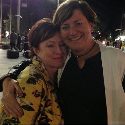 Christine Forster, the sister of politician Tony Abbott and her partner Virginia Edwards