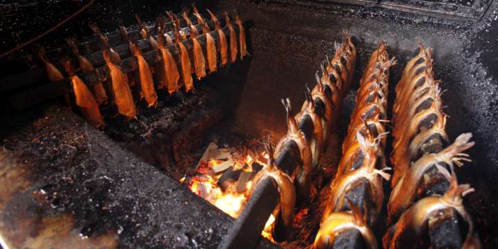 The Arbroath Smokie is a North Sea Haddock hot smoked over hardwood chips. Source: VisitScotland