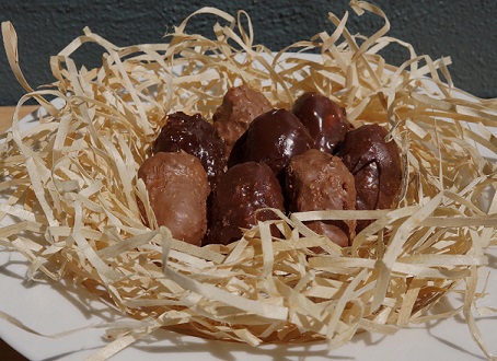 Atkins low carb chocolate coated coconut balls U