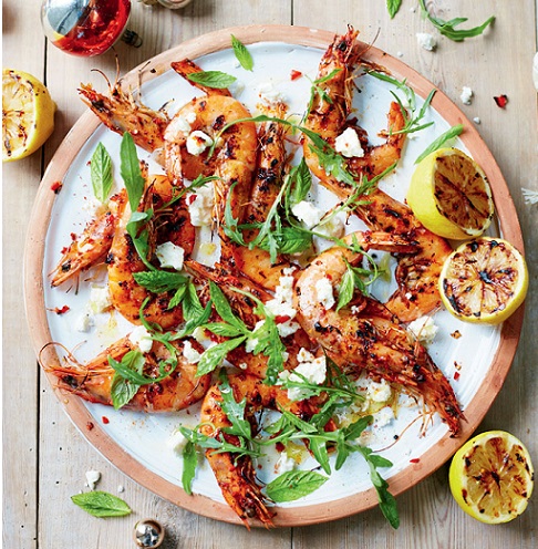 Jamie's Piri Piri Prawns With Feta