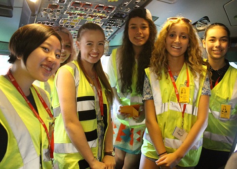 Students at a previous Women in Engineering Camp