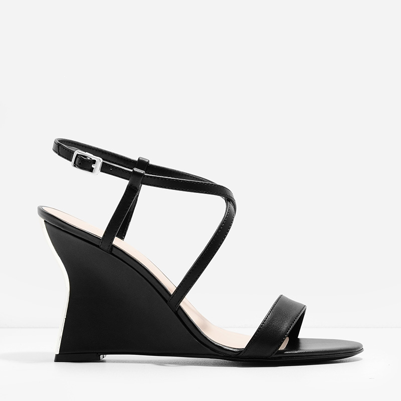 CHARLES & KEITH Cross-Strap Wedges