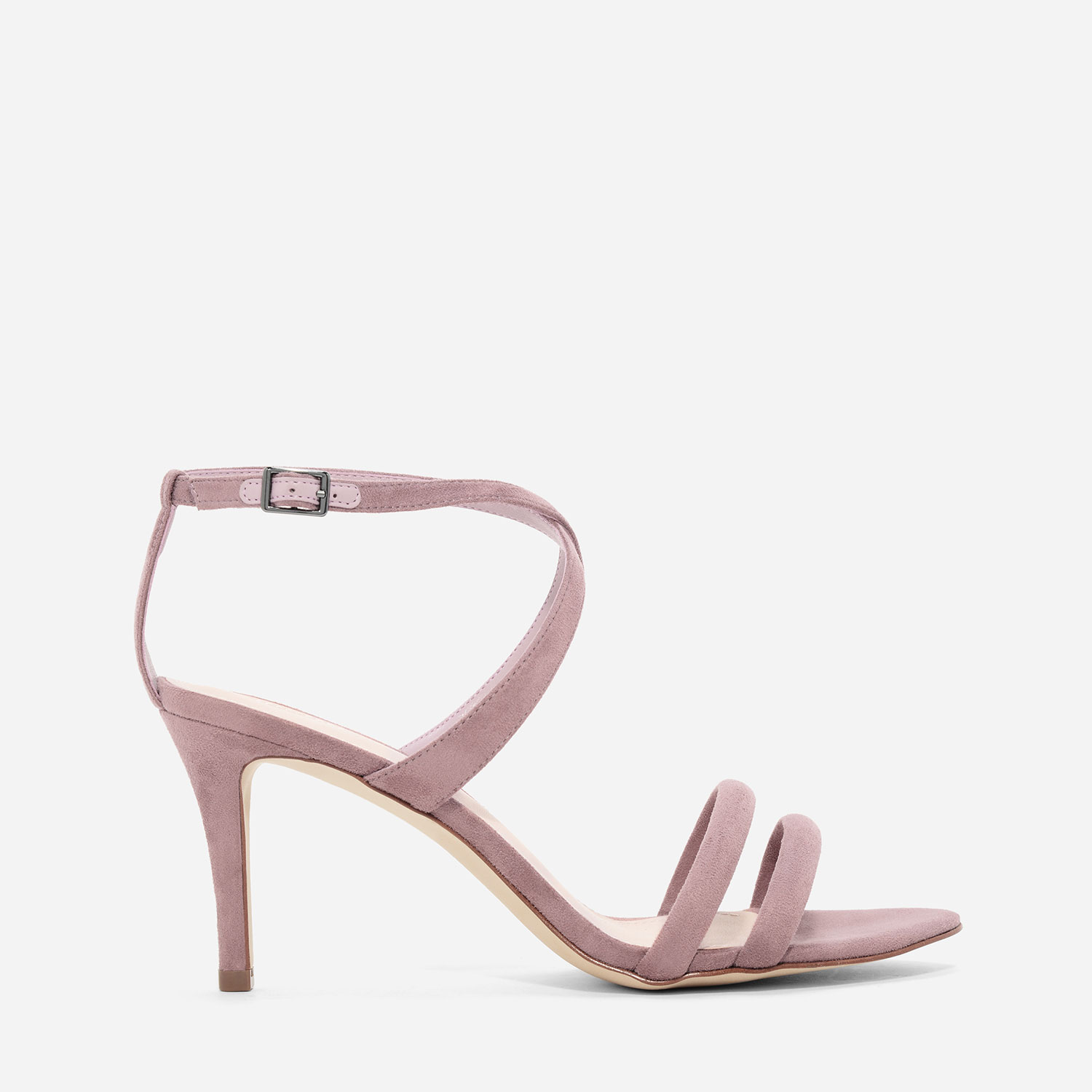 CHARLES & KEITH Textured Cross-Strap Sandals