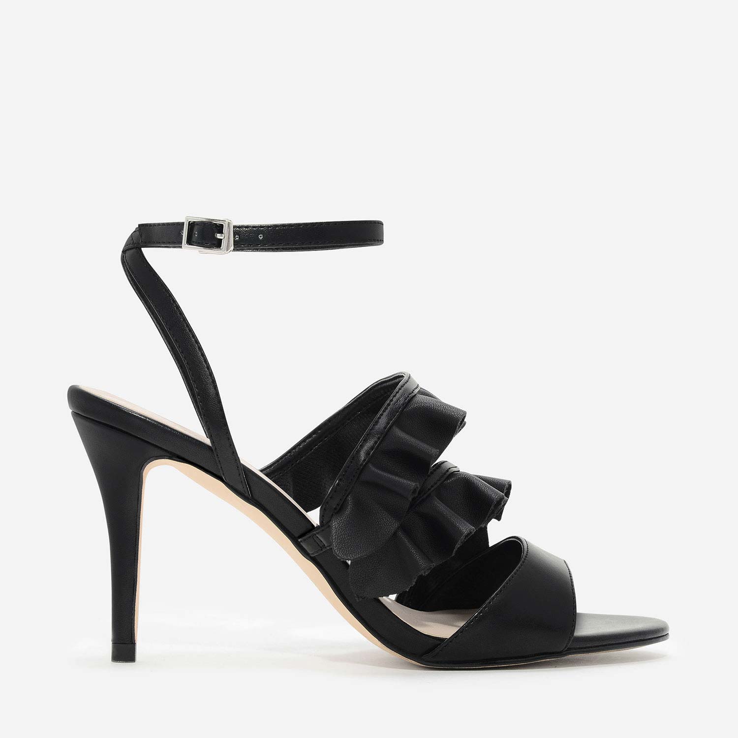 CHARLES & KEITH Ruffle-Detail Sandals