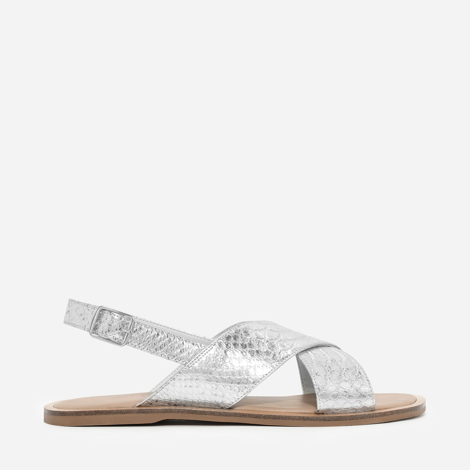 CHARLES & KEITH Cross-Strap Slingback Sandals