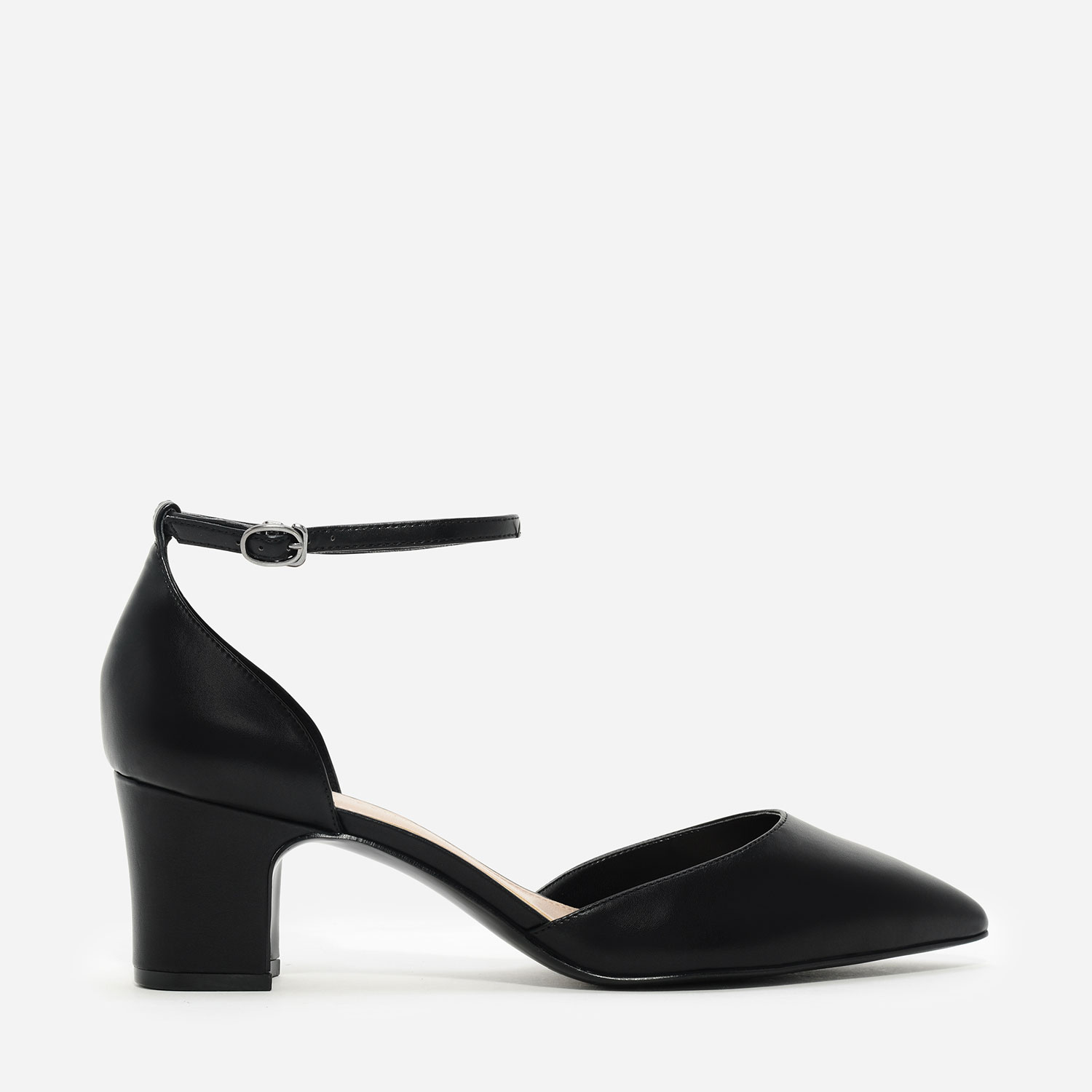 CHARLES & KEITH Ankle Strap Pointed Toe Heels