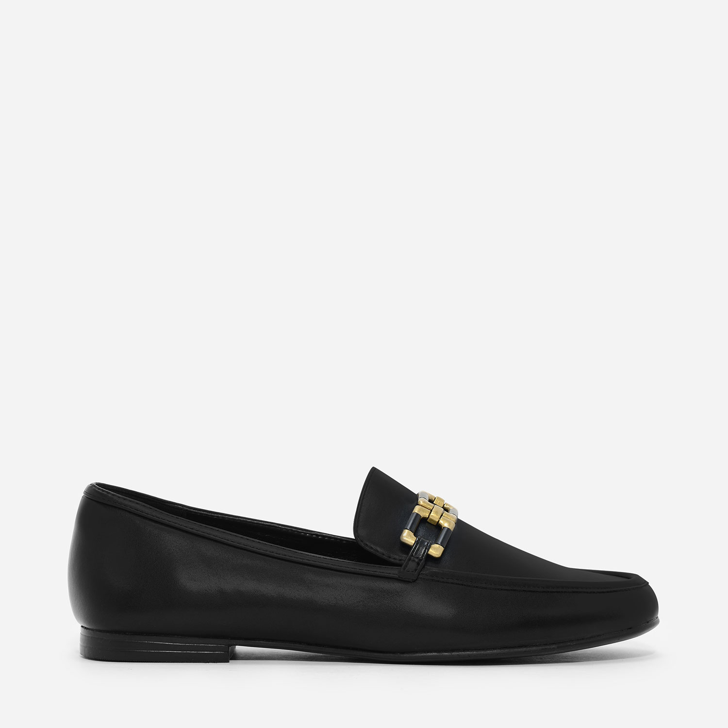 CHARLES & KEITH Gold Detail Loafers