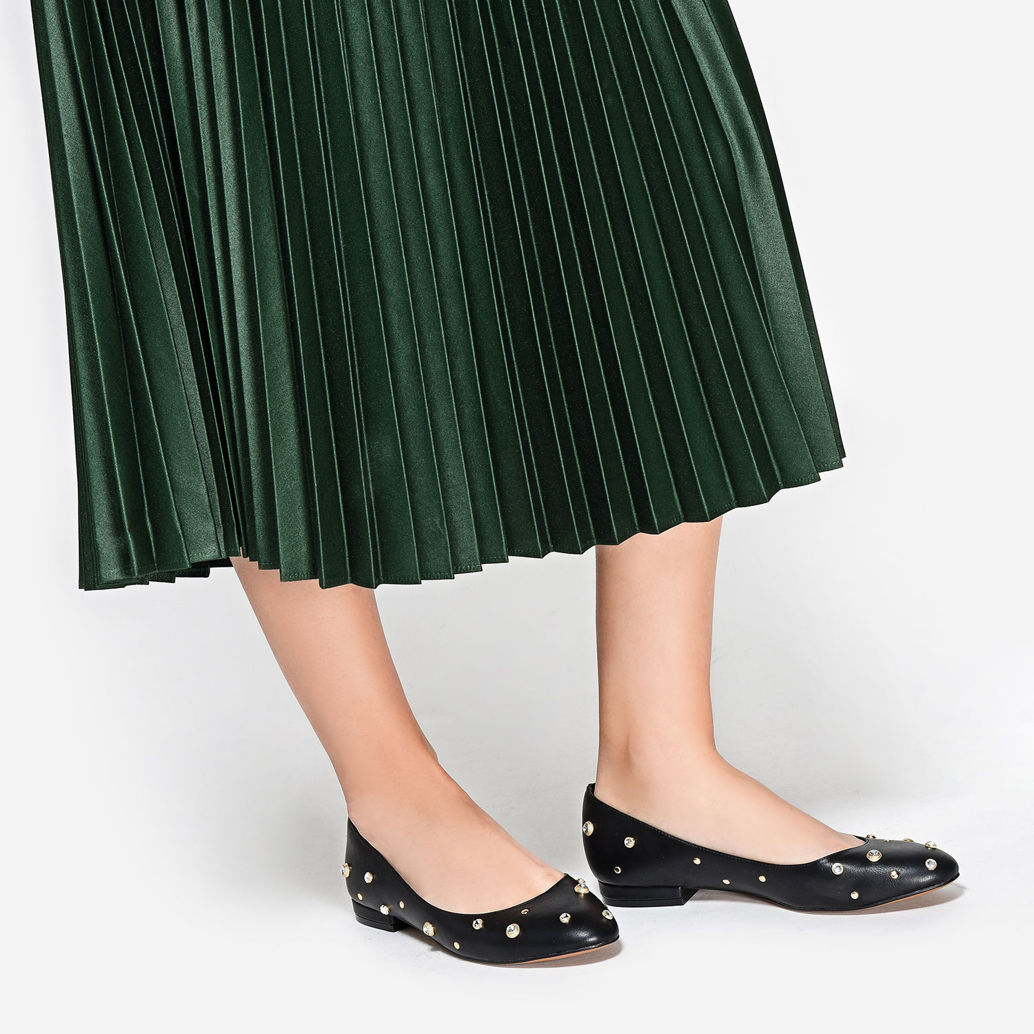 CHARLES & KEITH Embellished Ballerina Pumps