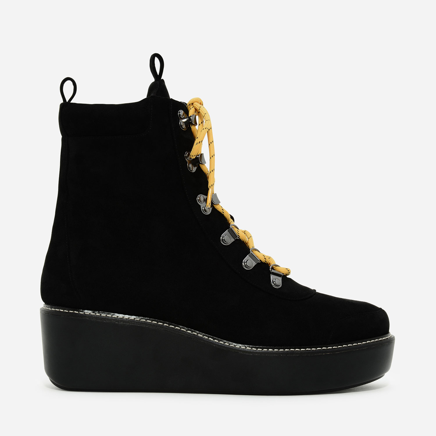 CHARLES & KEITH Contrast Lace Boots
