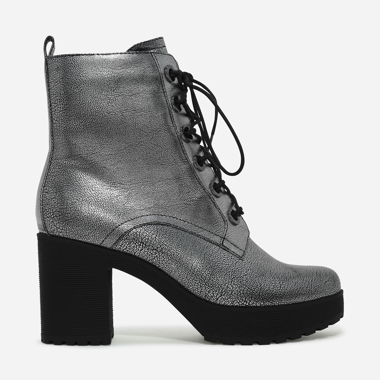 CHARLES & KEITH Platform Laced Up Boots