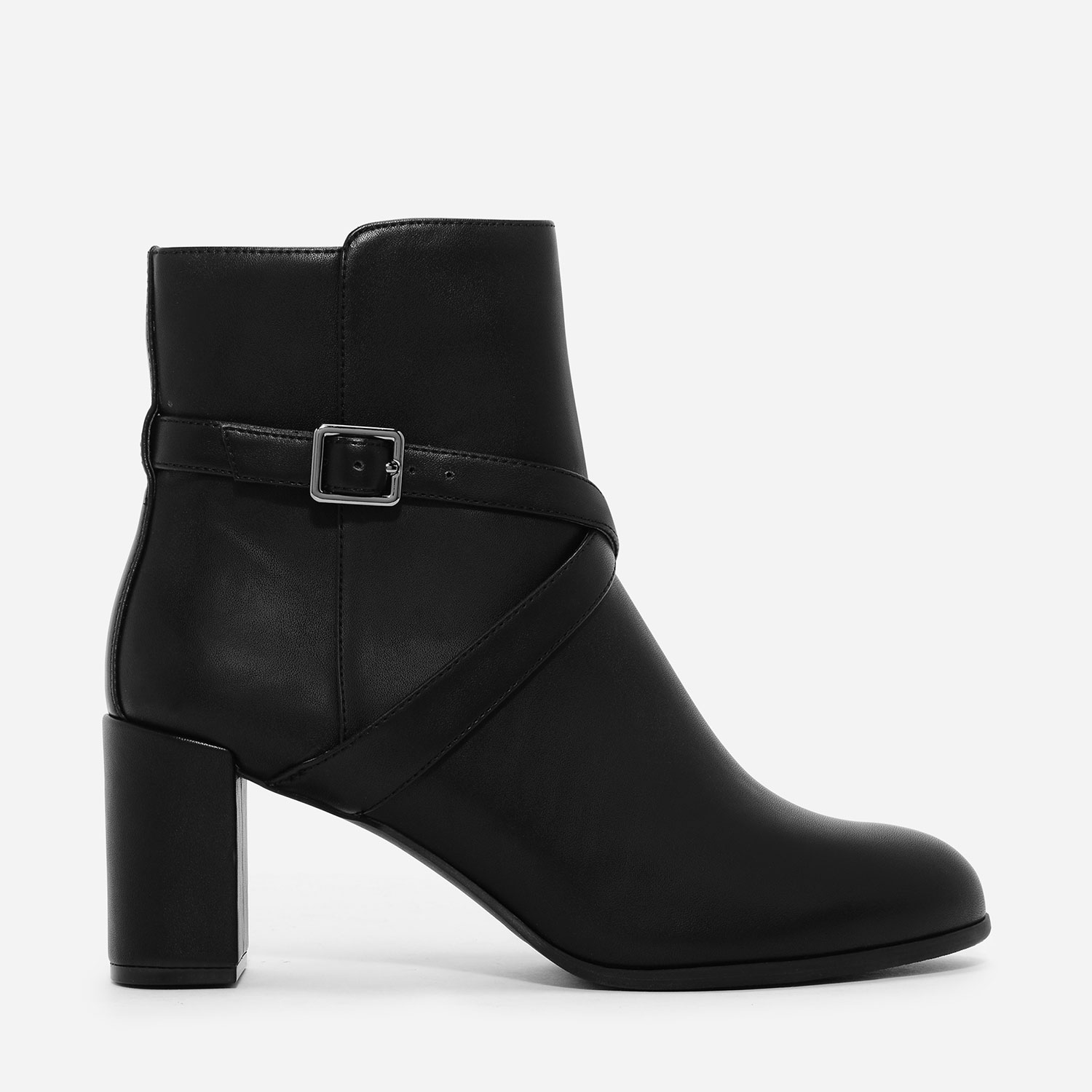 CHARLES & KEITH Criss Cross Buckle Boots
