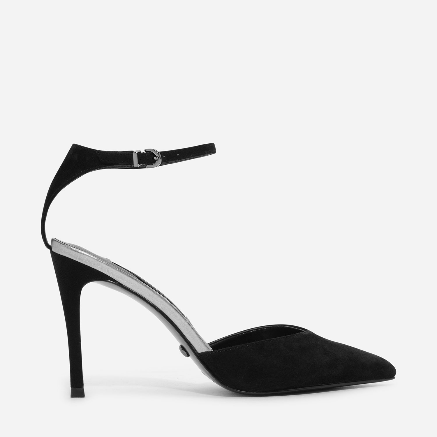 CHARLES & KEITH Leather Ankle Strap Heels