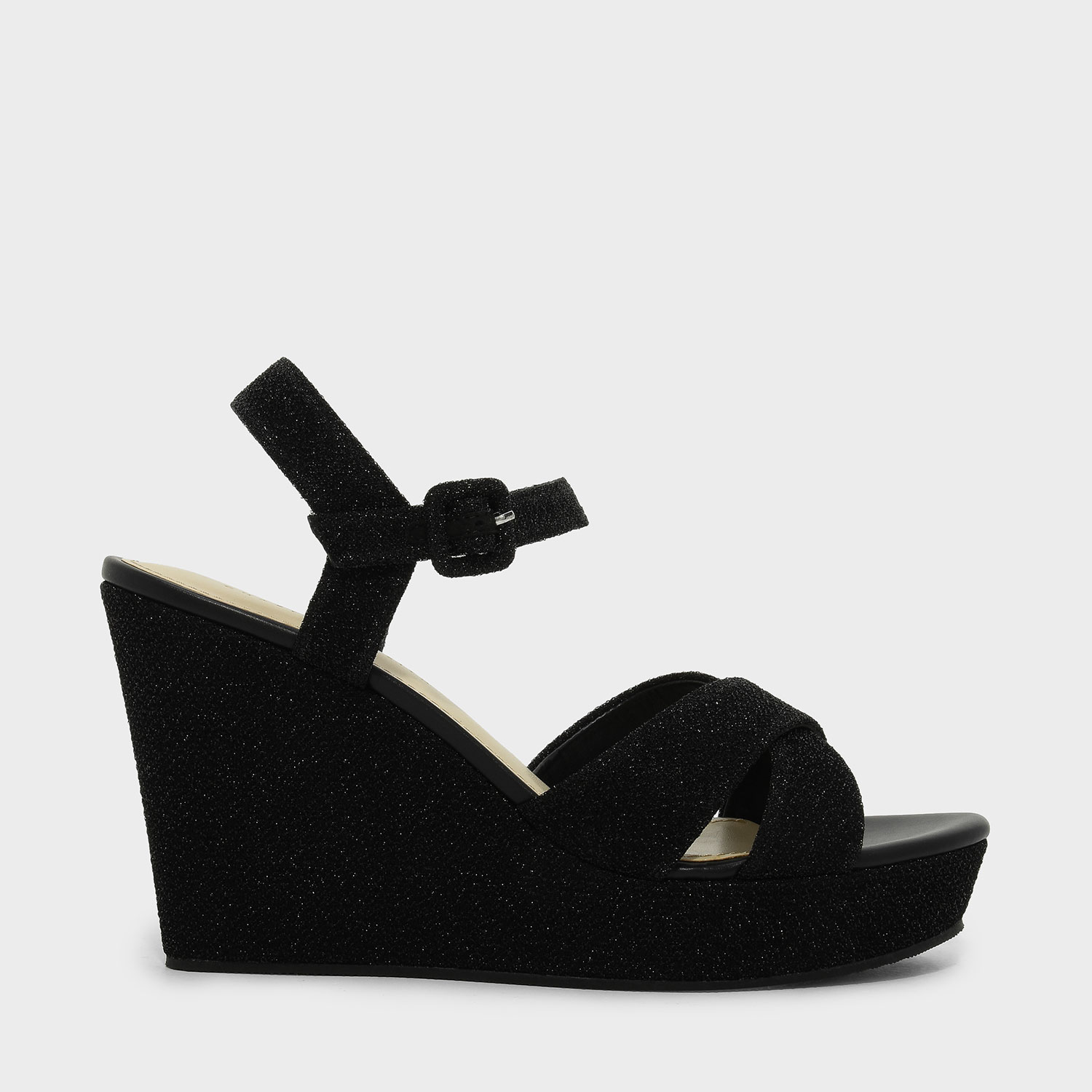 CHARLES & KEITH Cross-Strap Platform Wedges