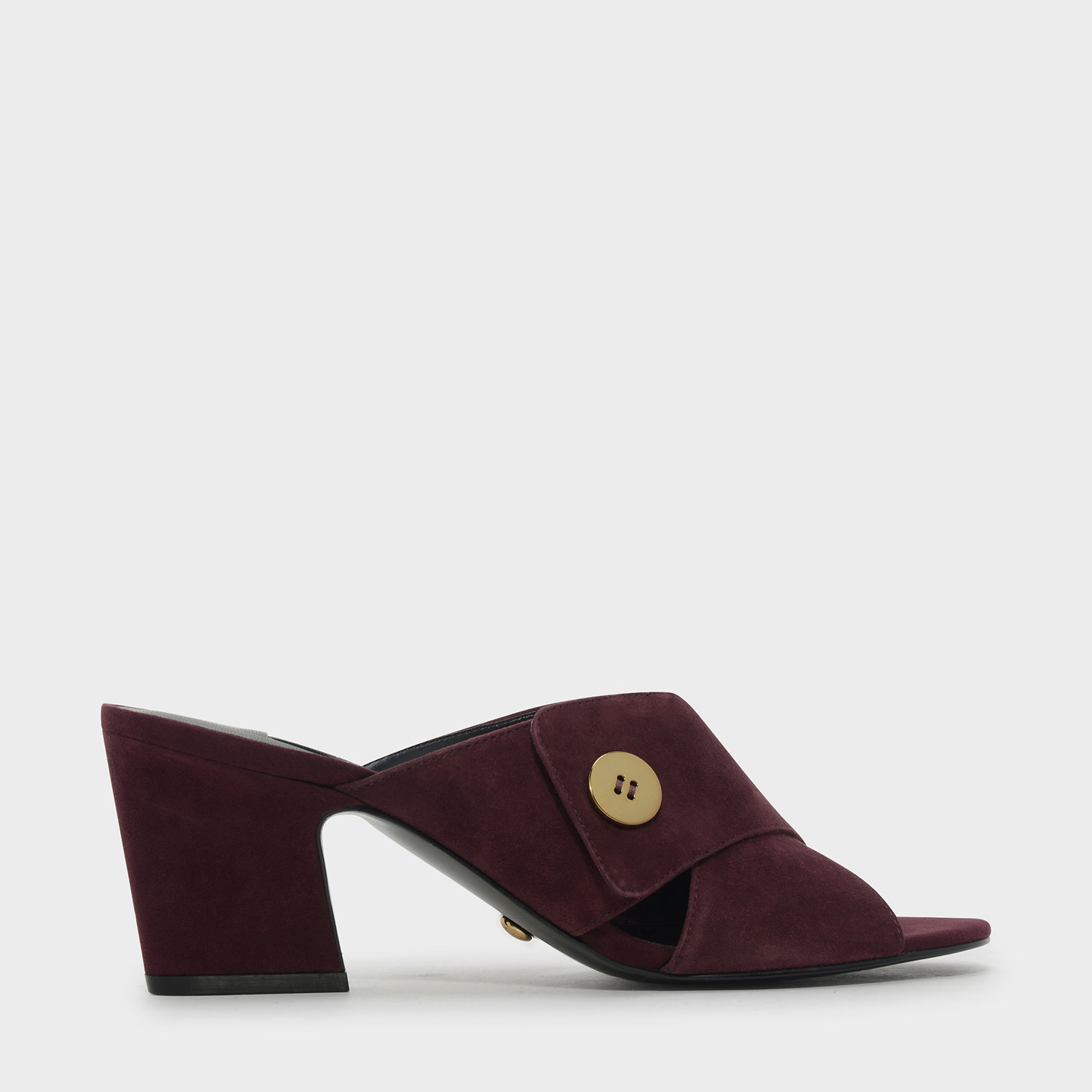 CHARLES & KEITH Criss Cross Suede Mules
