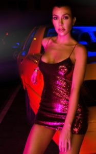 Burgundy Strappy Sequin Bodycon Dress