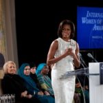A voice people listen to: Michelle Obama at the International Women of Courage Award