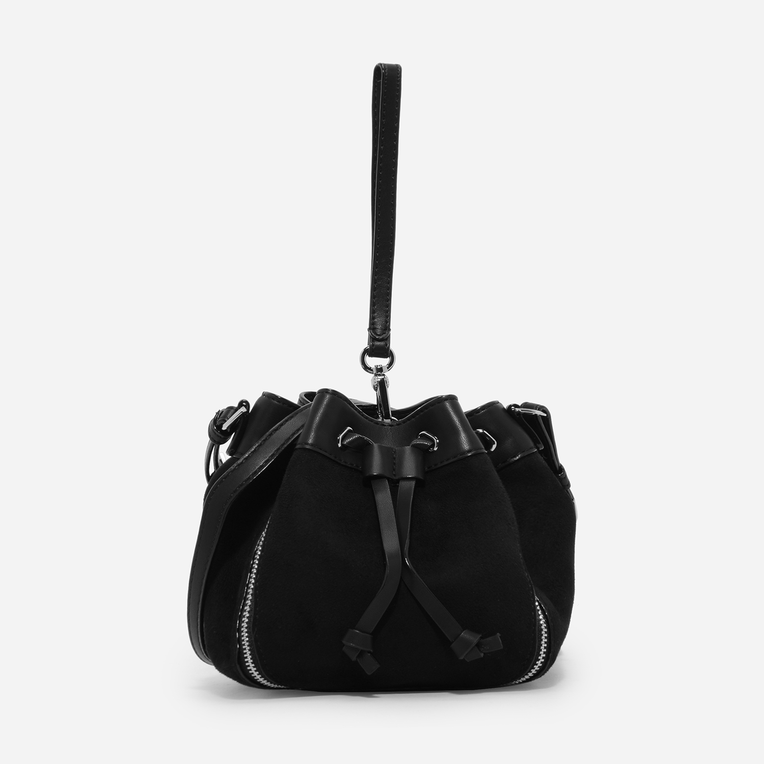 CHARLES & KEITH Zip Detail Drawstring Bag