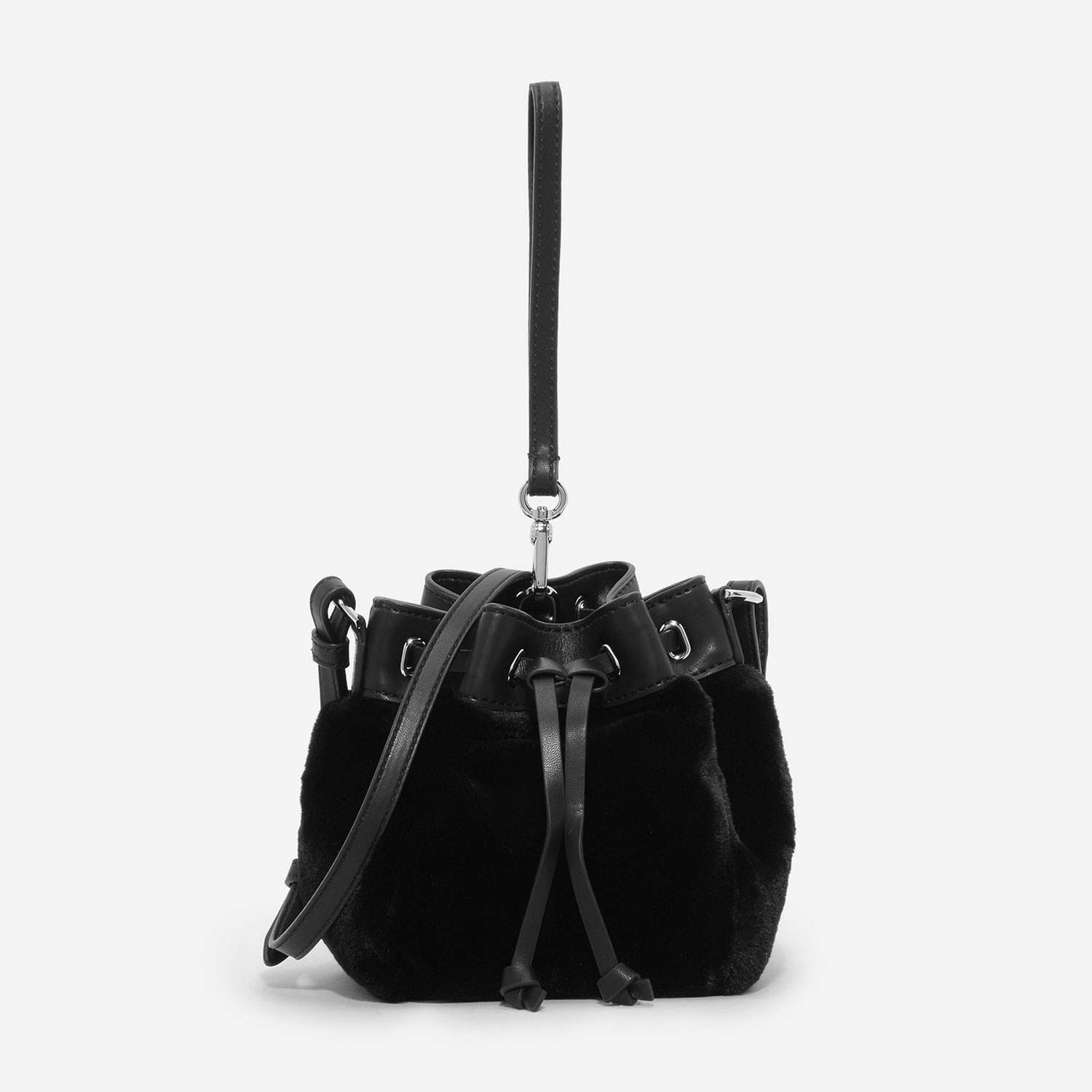  CHARLES  KEITH  Furry  Drawstring Bag  Australian Women Online