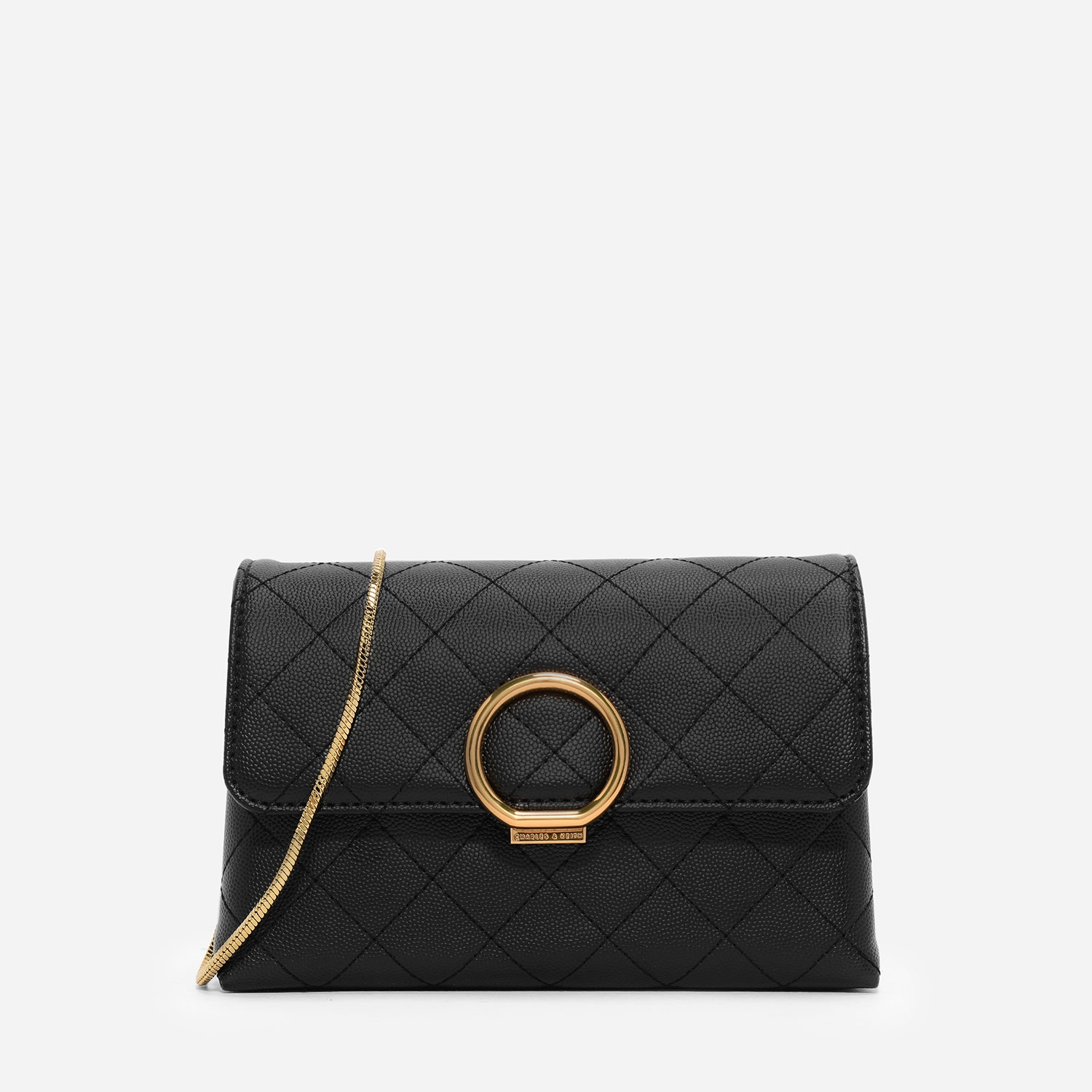 CHARLES & KEITH Quilted Push-Lock Clutch