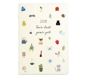 2018 A5 WEEKLY DIARY: SWEET