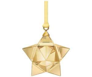 Swarovski Star Ornament, Gold Tone, small Full-colored