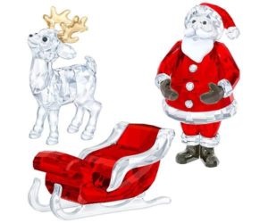 Swarovski Santa Scene Set Full-colored
