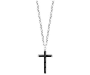 Swarovski Govern Cross Pendant, Black, Stainless steel Black Stainless steel