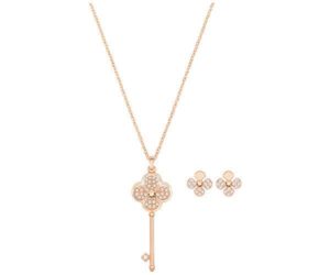 Swarovski Hall Set, White, Rose Gold Plating Light Multi Rose gold-plated