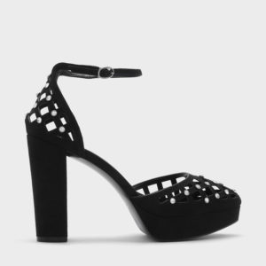 CHARLES & KEITH Ankle Strap Embellished Heels