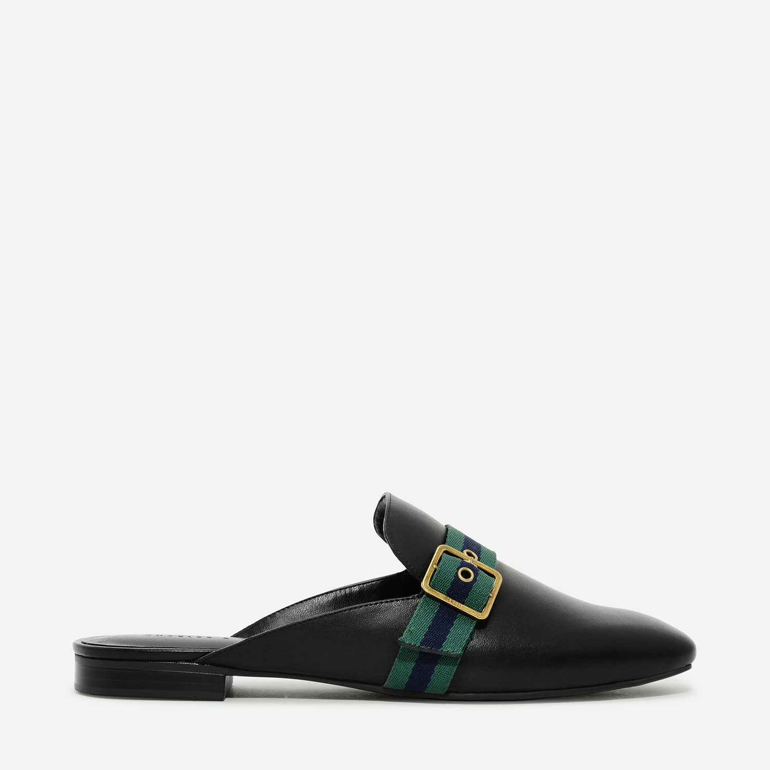 CHARLES & KEITH Buckle Flat Mules