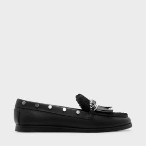 CHARLES & KEITH Chain Detail Moccasins