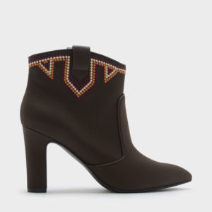 CHARLES & KEITH Embellished Pointed Ankle Boots