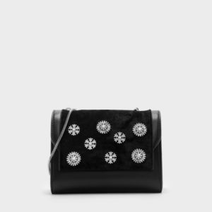 CHARLES & KEITH Embellished Clutch