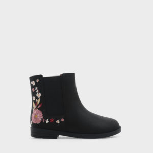 CHARLES & KEITH Floral Embroidery Calf Boots