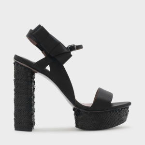 CHARLES & KEITH Bow Detail Platform Sandals