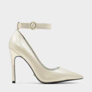 CHARLES & KEITH Leather Ankle Strap Stiletto Pumps