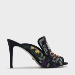 CHARLES & KEITH Open-Toe Suede Mules