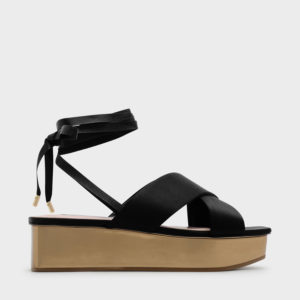 CHARLES & KEITH Lace Up Flatform Sandals
