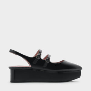 CHARLES & KEITH Double Strap Sling Back Flatforms