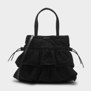 CHARLES & KEITH Ruffle Detail Shoulder Bag