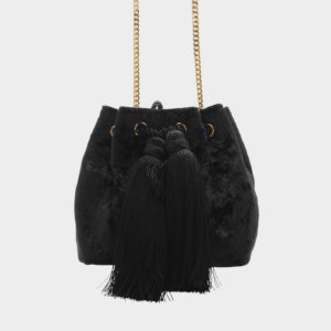 CHARLES & KEITH Tassel Drawstring Bag