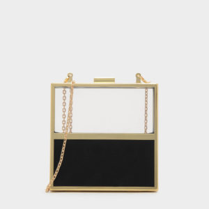 CHARLES & KEITH Colour Block Boxy Clutch