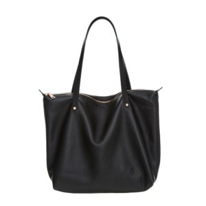 Charlie Middleton Black Nappa Bespoke Zippered Tote