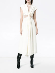 KITX silk web knot dress