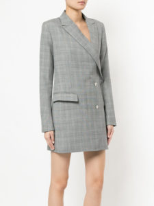 DION LEE checked blazer dress