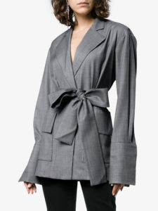 MICHAEL LO SORDO Deconstructed Wrap Blazer