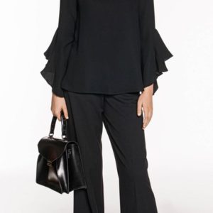 Cue Drapey Frill Sleeve Top