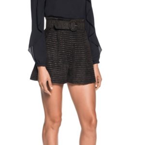 Cue Metallic Stripe Short