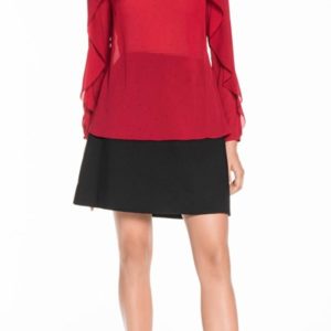 Cue Pindot Fluted Sleeve Shirt